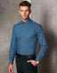 MENS ASCOT LONG SLEEVE DOT JACQUARD STRETCH SHIRT - M7400L