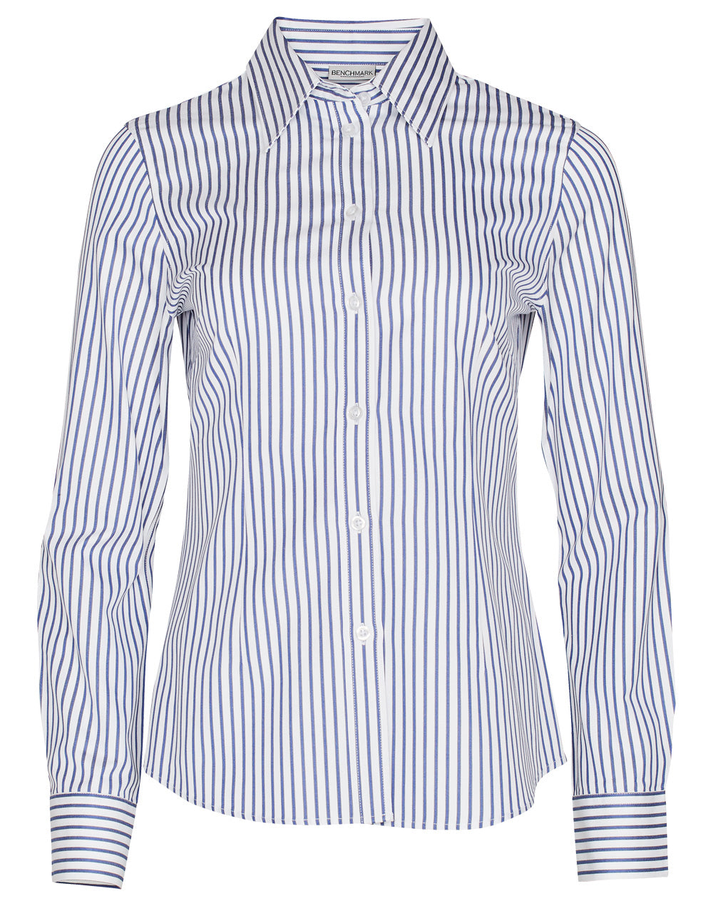 Ladies Executive Sateen Stripe Long Sleeve Shirt - M8310L