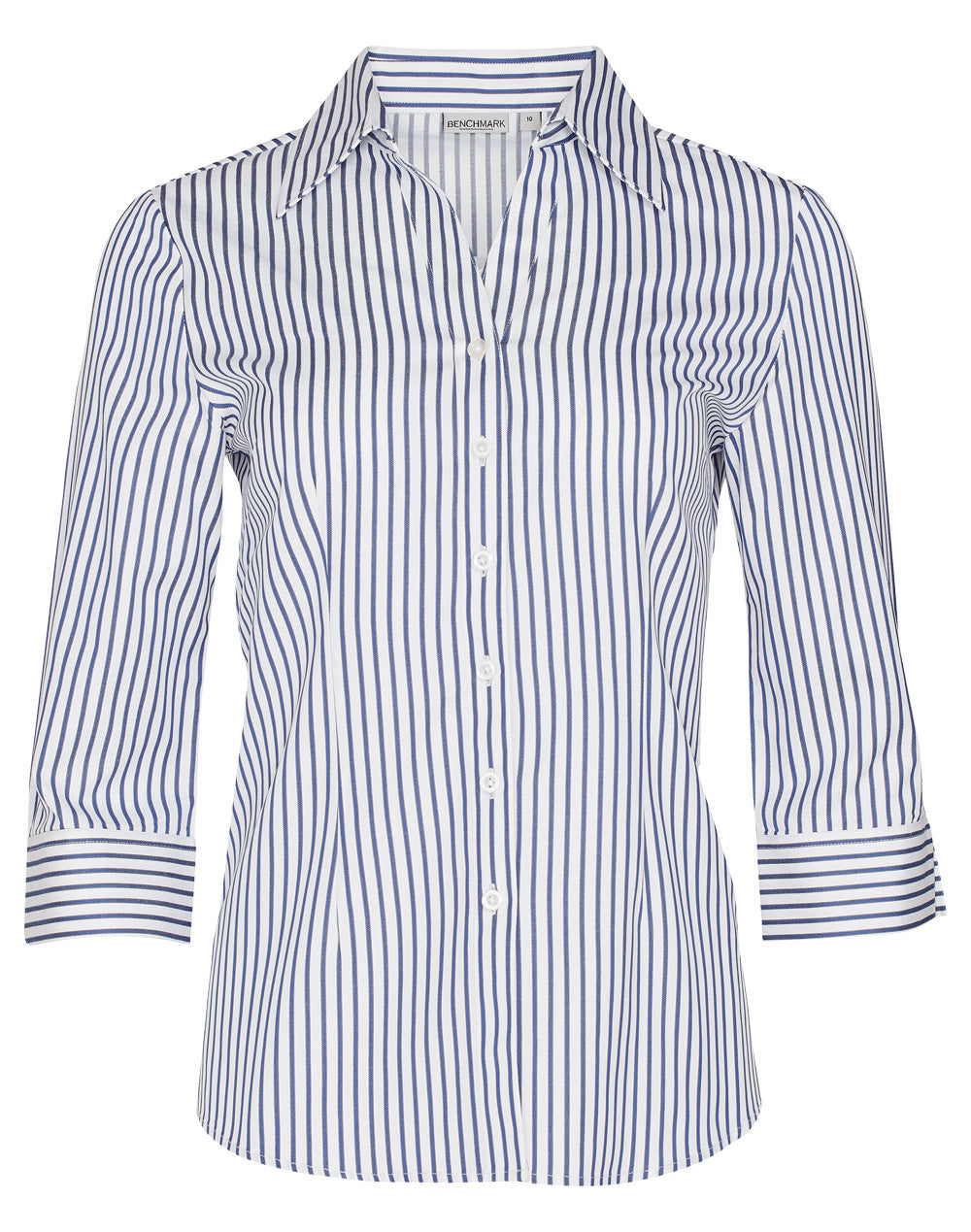 Women's Executive Sateen Stripe 3/4 Sleeve Shirt - M8310Q