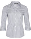 Women's Executive Sateen Stripe 3/4 Sleeve Shirt - M8310Q