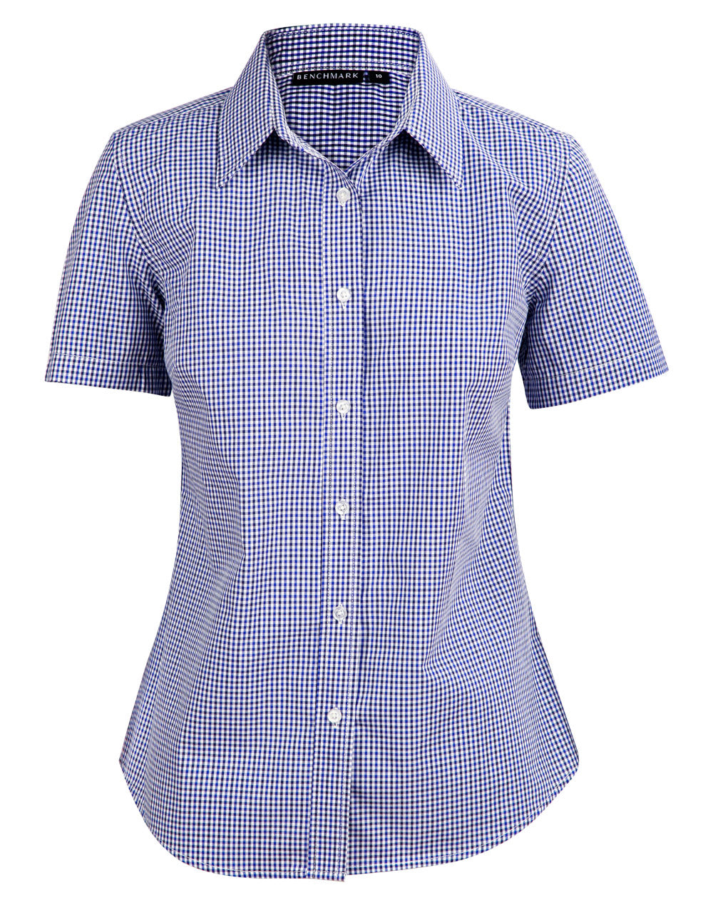 Ladies’ Multi_Tone Check Short Sleeve Shirt - M8320S
