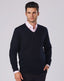 Men's V-Neck Long Sleeves Jumper - M9502