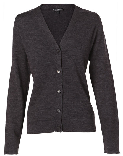 Women's V-Neck Long Sleeve Cardigan - M9602