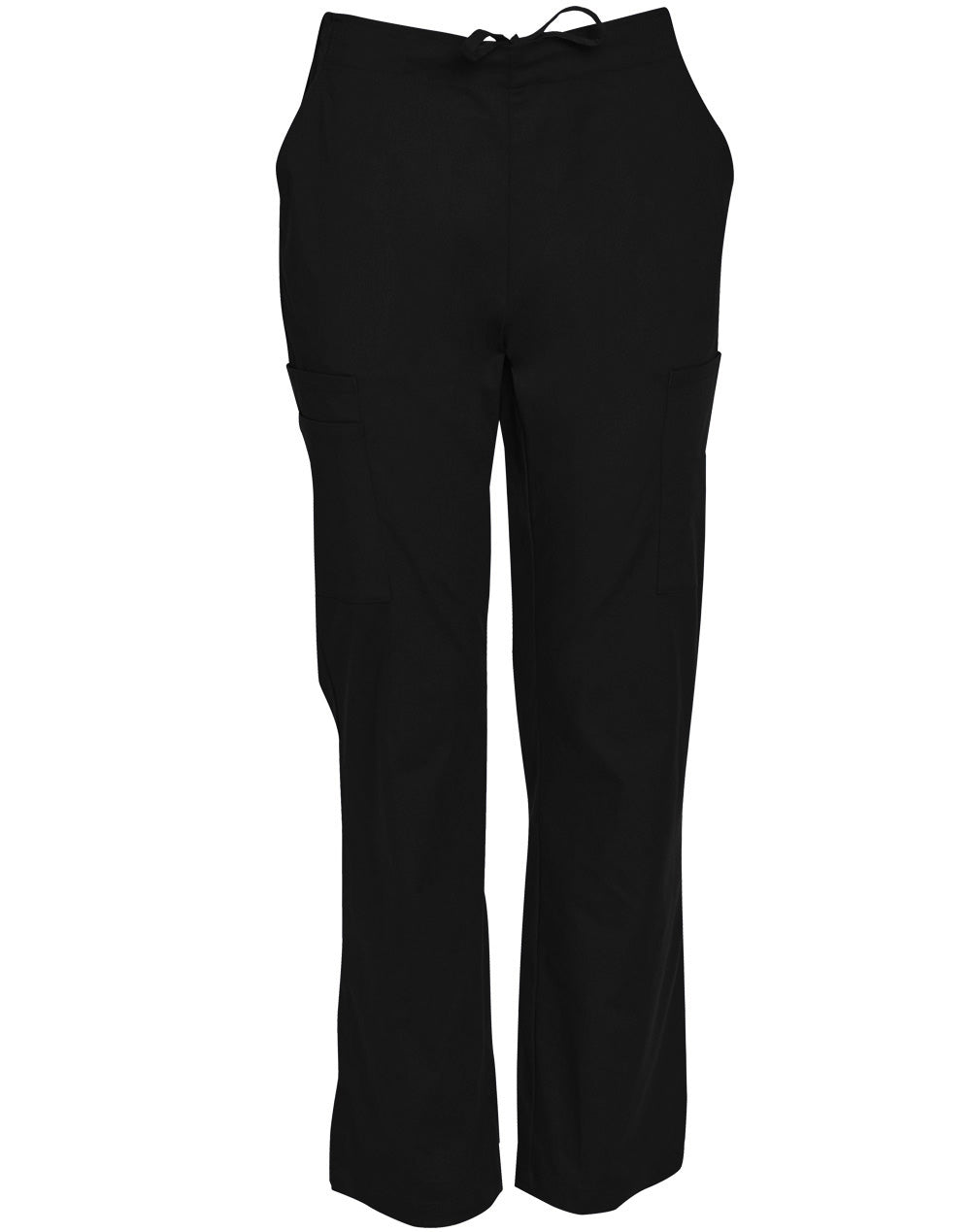 MENS SEMI-ELASTIC WAIST TIE SOLID COLOUR SCRUB PANTS - M9710