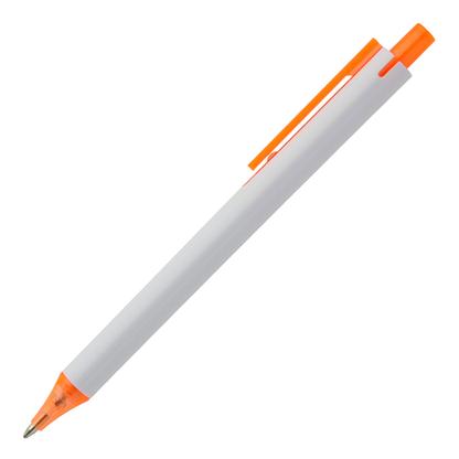 York White Plastic Pen - PP105