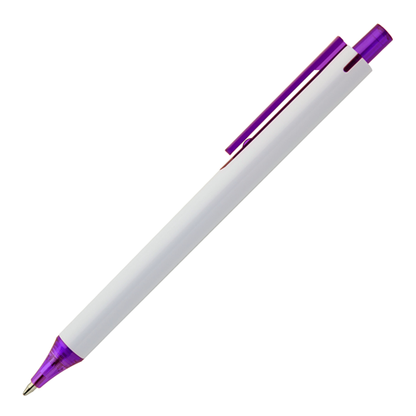 York White Plastic Pen - PP105