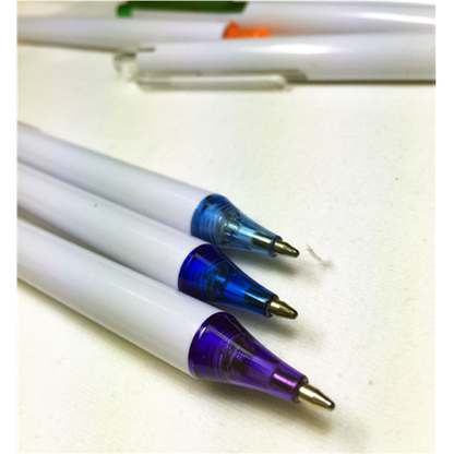 York White Plastic Pen - PP105