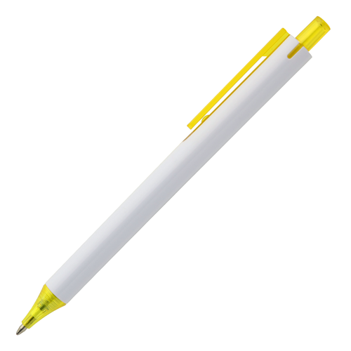 York White Plastic Pen - PP105
