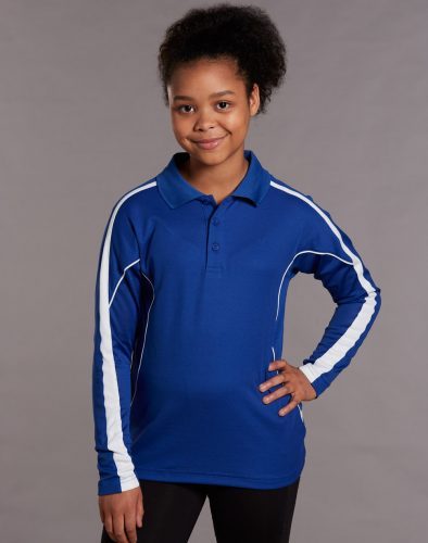 Kids Legend Plus Long Sleeve Polo - PS69K