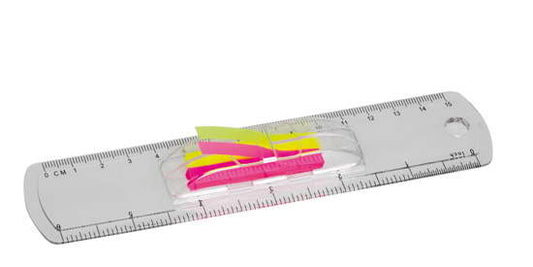 15cm Ruler with flags - G1275