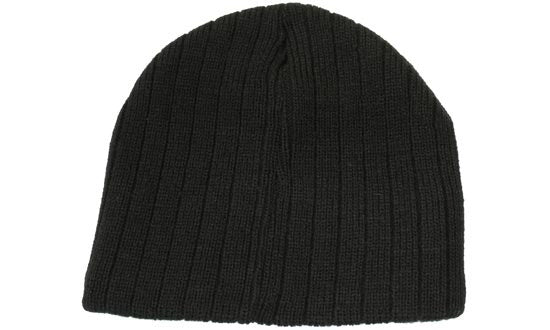 Cable Knit Beanie With Inner Fleece Head Band – 4189