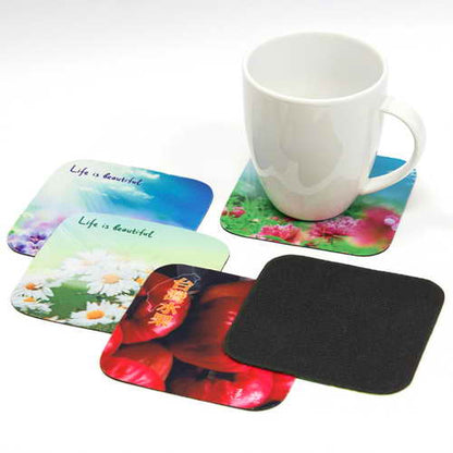Square Coster Square Coasters 100 x 100mm – Qua Promotions