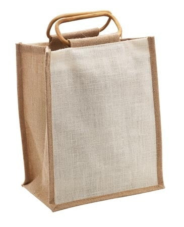 6 Bottle Cane Handle - Natural/Cream - JB2610