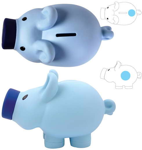 Priscilla / Patrick Pig Coin Bank - LL240