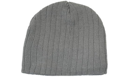 Cable Knit Beanie With Inner Fleece Head Band – 4189