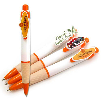 Plastic Pen with Acrylic Logo - PK06024A