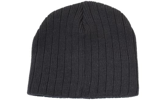 Cable Knit Beanie With Inner Fleece Head Band – 4189