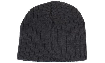 Cable Knit Beanie With Inner Fleece Head Band – 4189