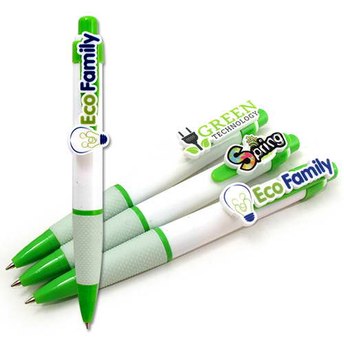Plastic Pen with Acrylic Logo - PK06024A