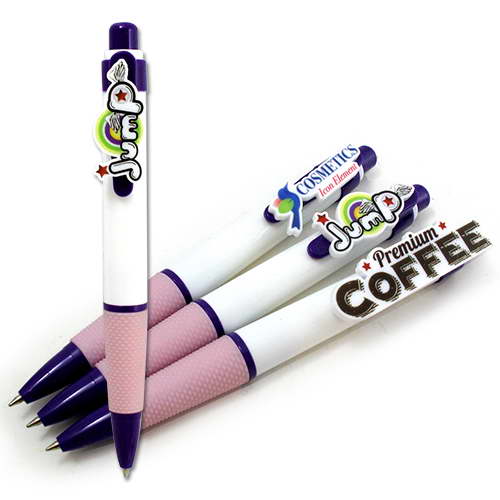 Plastic Pen with Acrylic Logo - PK06024A