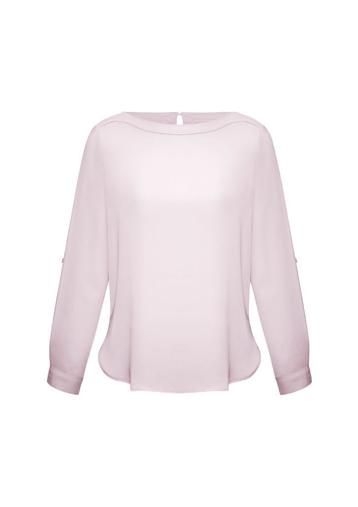 Ladies Madison Boatneck Blouse - S828LL