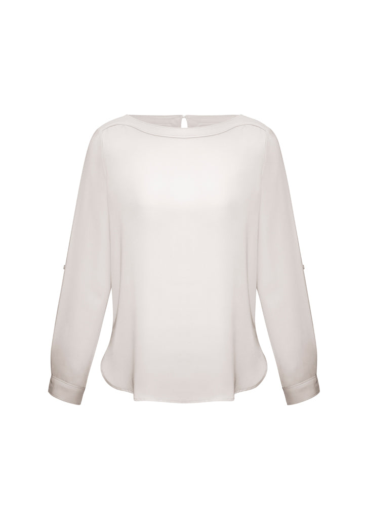 Ladies Madison Boatneck Blouse - S828LL
