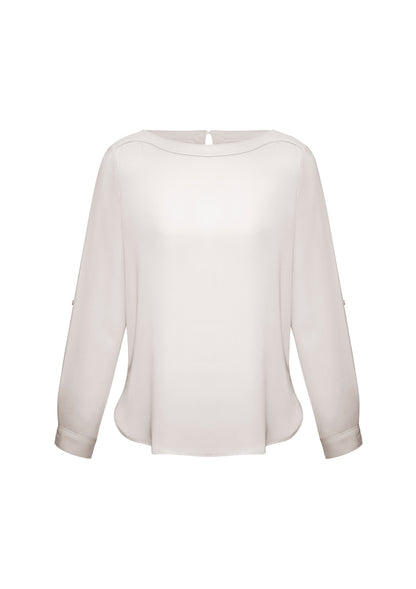 Ladies Madison Boatneck Blouse - S828LL