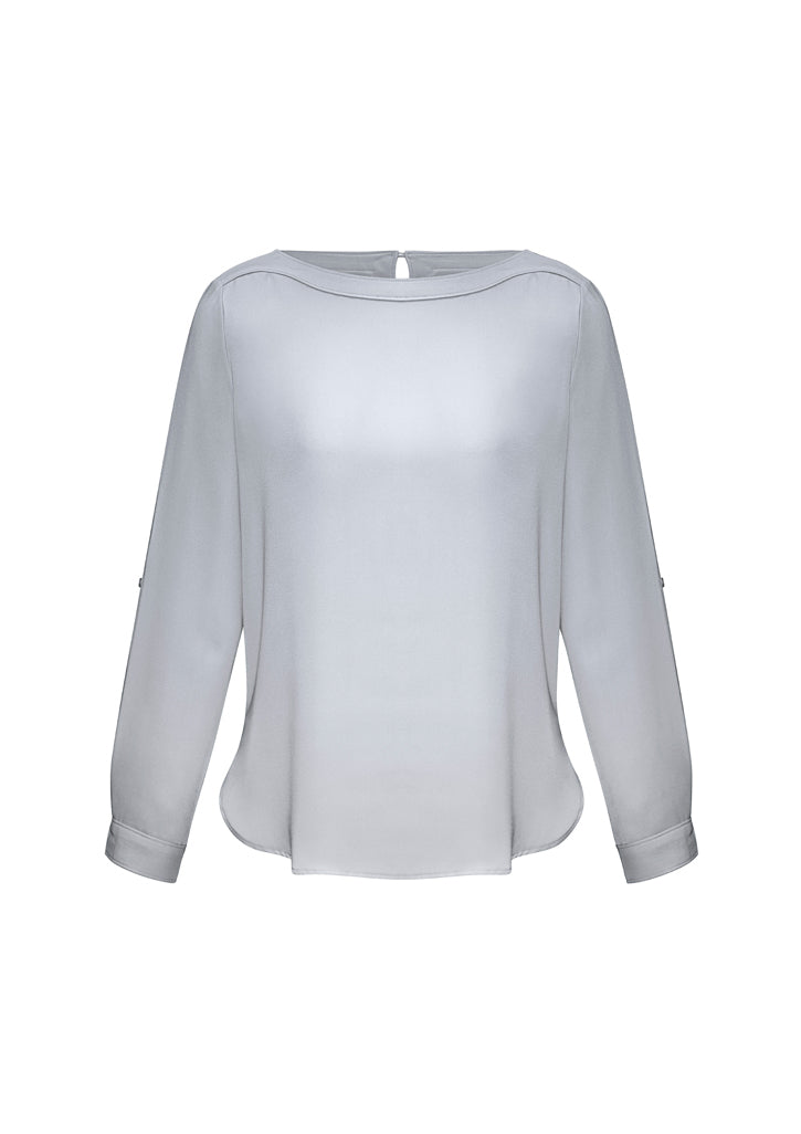 Ladies Madison Boatneck Blouse - S828LL