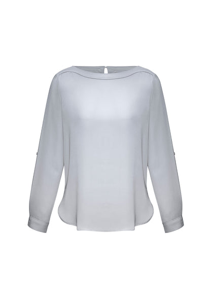 Ladies Madison Boatneck Blouse - S828LL
