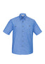 Mens Wrinkle Free Chambray Short Sleeve Shirt - SH113
