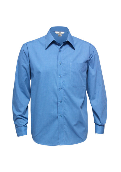 Mens Micro Check Long Sleeve Shirt - SH816