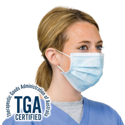 3-Ply Disposable Surgical Face Masks in Melbourn