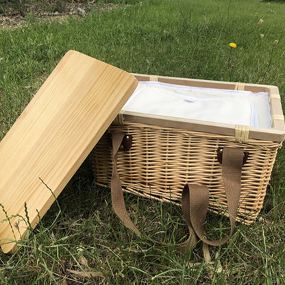Gold Coast Wicker Picnic Cooler Basket - WCB002