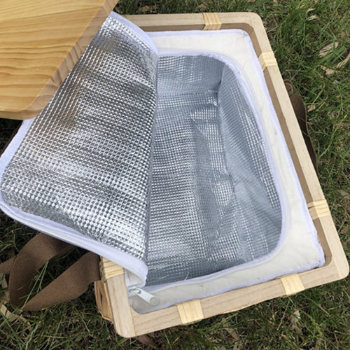 Gold Coast Wicker Picnic Cooler Basket - WCB002