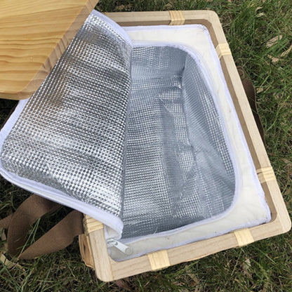 Gold Coast Wicker Picnic Cooler Basket - WCB002