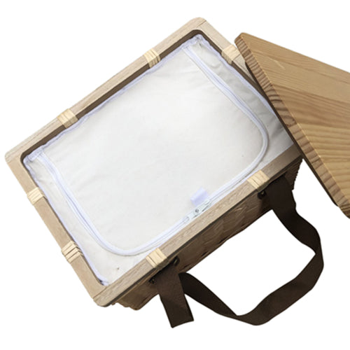 Gold Coast Wicker Picnic Cooler Basket - WCB002