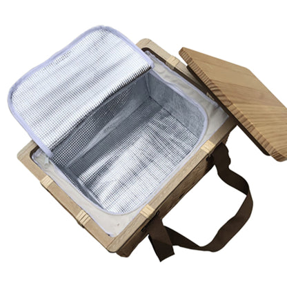 Gold Coast Wicker Picnic Cooler Basket - WCB002