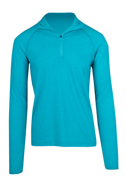 Mens Greatness Half Zip Mock Neck - F389HZ